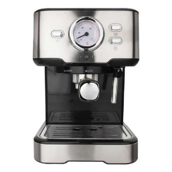 قهوه‌ساز سوئیس پلاس مدل SEM-2220s، با فیلتر استیل ضد زنگ، دارای کف ساز شیر و تنظیم میزان بخاردهی