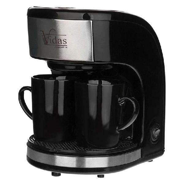 قهوه‌ساز ویداس مدل VIR-2224، ظرفیت دم‌آوری دو فنجان با فیلتر دائمیس
